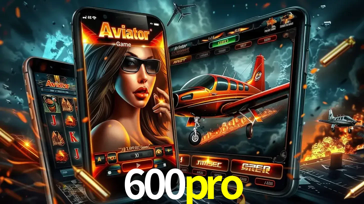 O popular jogo de apostas Aviator exibido em vários celulares e tablets, mostrando a interface emocionante e a ação de voo disponíveis para jogar agora no 600pro.