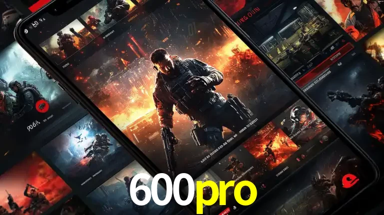 Tela de um celular exibindo uma galeria de jogos de tiro com temática militar, mostrando a variedade de e-sports disponíveis para apostas na plataforma de entretenimento 600pro.