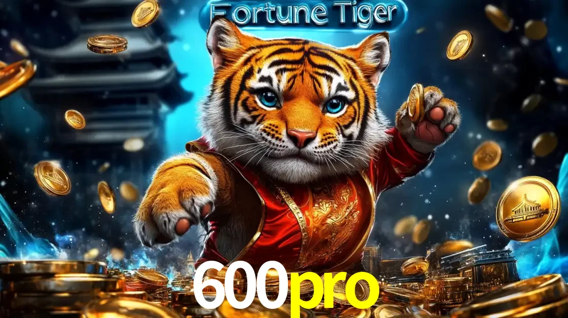 Imagem promocional do jogo de slot Fortune Tiger, com um tigre majestoso em traje tradicional cercado por uma fortuna em moedas de ouro, disponível agora no cassino 600pro.