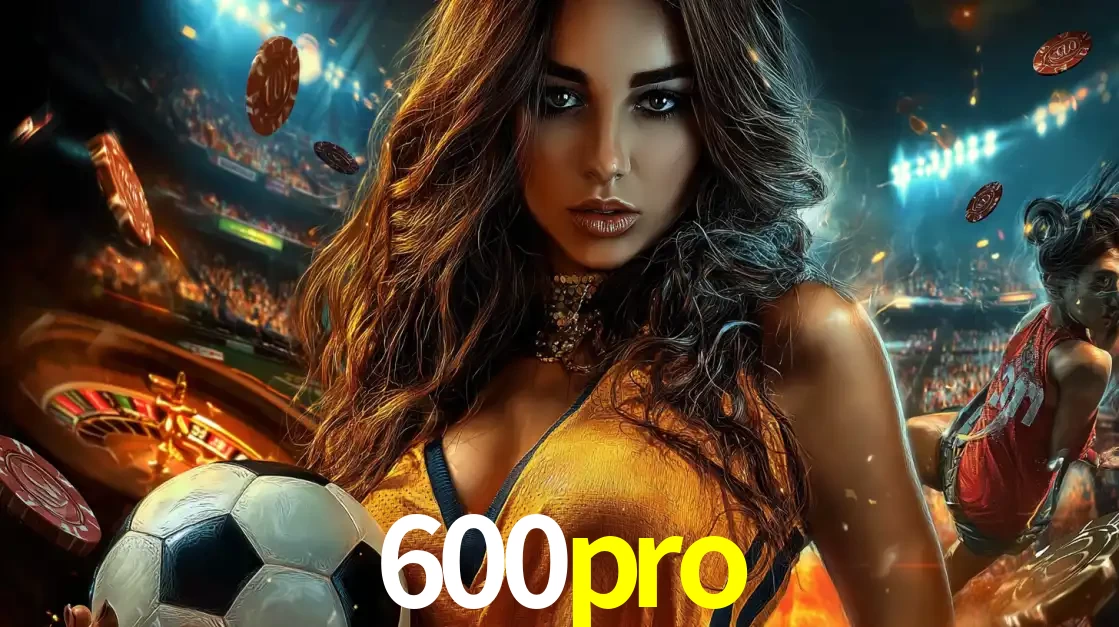 Mulher segurando uma bola de futebol em uma montagem que mistura a paixão esportiva com a emoção da roleta de cassino, tudo disponível na plataforma 600pro.